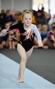 6 May 2017; Ellen Devitt from Newmarket, Co Cork, competing in the Girls U13 and O11 Individual Gymnastics during the Aldi Community Games May Festival 2017 at National Sports Campus, in Abbotstown, Dublin.  Photo by Sam Barnes/Sportsfile