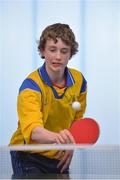 6 May 2017; Shane O'Sullivan of Kilfinane, Co Limerick, competing in the U16 and O13 Boy's Table Tennis during the Aldi Community Games May Festival 2017 at National Sports Campus, in Abbotstown, Dublin.  Photo by Sam Barnes/Sportsfile