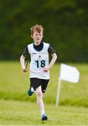 6 May 2017; Rory Lawlor, from Mountmellick, Co Laois, competes in the Boys U14 Mixed Distance Relay at the Aldi Community Games May Festival 2017 at National Sports Campus, in Abbotstown, Dublin.  Photo by Cody Glenn/Sportsfile