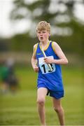 6 May 2017; Moss Grace, from Lakeside, Co Wicklow, competes in the U14 Boys Mixed Distance Relay at the Aldi Community Games May Festival 2017 at National Sports Campus, in Abbotstown, Dublin.  Photo by Cody Glenn/Sportsfile