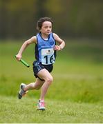 6 May 2017; Niamh Murray, from Lucan, Co Dublin, competes in the Girls U12 Mixed Relay at the Aldi Community Games May Festival 2017 at National Sports Campus, in Abbotstown, Dublin.  Photo by Cody Glenn/Sportsfile