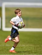 6 May 2017; Shane McGarry, from Monaghanstown, Co Monaghan, in action during the U11 Tag Rugby event at the Aldi Community Games May Festival 2017 at National Sports Campus, in Abbotstown, Dublin.  Photo by Cody Glenn/Sportsfile