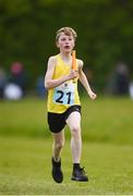 6 May 2017; Dylan Walker, from Clonmany, Co Donegal, competes in the Boys U14 Mixed Distance Relay at the Aldi Community Games May Festival 2017 at National Sports Campus, in Abbotstown, Dublin.  Photo by Cody Glenn/Sportsfile