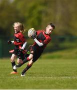 6 May 2017; Calvin Hogge, from Ballymote, Co Sligo, in action during the U11 tag rugby event at the Aldi Community Games May Festival 2017 at National Sports Campus, in Abbotstown, Dublin.  Photo by Cody Glenn/Sportsfile