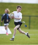 6 May 2017; John Sherry, from Monaghanstown, Co Monaghan, in action during the U11 Tag Rugby event at the Aldi Community Games May Festival 2017 at National Sports Campus, in Abbotstown, Dublin.  Photo by Cody Glenn/Sportsfile