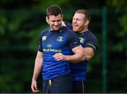 15 May 2017; Leinster's Fergus McFadden, left, and Sean Cronin during squad training at UCD in Dublin. Photo by Stephen McCarthy/Sportsfile