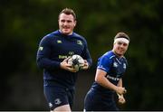 15 May 2017; Leinster's Peter Dooley and Luke McGrath, right, during squad training at UCD in Dublin. Photo by Stephen McCarthy/Sportsfile