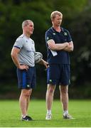 15 May 2017; Leinster senior coach Stuart Lancaster, left, and Leinster head coach Leo Cullen during squad training at UCD in Dublin. Photo by Stephen McCarthy/Sportsfile
