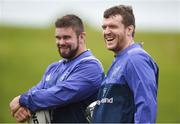 15 May 2017; Mike Sherry, right, and Duncan Casey of Munster sit out squad training at the University of Limerick in Limerick. Photo by Diarmuid Greene/Sportsfile