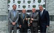 15 May 2017; In attendance at the Fota Island Resort Gaynor Cup launch are, from left, Seamus Leahy, Fota Island Resort, Kieran O'Hanlon, Mayor of the City and County of Limerick, Dave Connell, Womens Emerging Talent National Coordinator / U19s Head Coach, and John Delaney, FAI Chief Executive, at the Lord Mayor's Office in Limerick. Photo by Piaras Ó Mídheach/Sportsfile