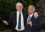 16 May 2017; The Association of Sports Journalists in Ireland (ASJI) honoured former Ireland international out-halves Ollie Campbell, left, and Tony Ward with a Legends’ Lunch at the Croke Park Hotel in Dublin. Photo by Ray McManus/Sportsfile