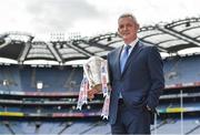 16 May 2017; Sky Sports has announced details of it's biggest and most comprehensive season of GAA coverage yet. Sky Sports will broadcast 14 (out of 20) exclusive fixtures with Dublin’s opening fixture on June 3rd in the Leinster Championship quarter-final acting as the curtain-raiser as they attempt to land a hat-trick of All-Ireland titles. Sky Sports will have expert analysis from Jim McGuinness, Peter Canavan, James Horan, Jamesie O’Connor, JJ Delaney, Ollie Canning and many more, including new addition to the analysis team, Monaghan football legend Dick Clerkin. Pictured at the announcement in Croke Park is Nicky English. Photo by Brendan Moran/Sportsfile