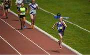 17 May 2017; Hannah Breen of C&P Kilcullen on her way to winning the Minor Girls 1100m during the Irish Life Health Leinster Schools Track and Field Day 1 at Morton Stadium in Santry, Dublin. Photo by David Fitzgerald/Sportsfile