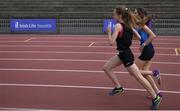 17 May 2017; A general view of the Junior Girls 1500m race during the Irish Life Health Leinster Schools Track and Field Day 1 at Morton Stadium in Santry, Dublin. Photo by David Fitzgerald/Sportsfile