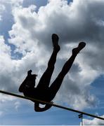 17 May 2017; Jack Forde of CBS Wexford competing in the Junior Boys High Jump during the Irish Life Health Leinster Schools Track and Field Day 1 at Morton Stadium in Santry, Dublin. Photo by David Fitzgerald/Sportsfile