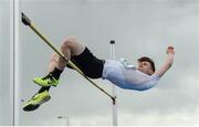 18 May 2017; Michael Donaghy, from Sligo Grammar School, clears 1.75 meters competing in the Intermediate Boys High Jump event during the Irish Life Health Connacht Schools Track and Field Championships at A.I.T, Athlone, in Co. Westmeath. Photo by Cody Glenn/Sportsfile