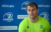 18 May 2017; Rhys Ruddock of Leinster during a Leinster Rugby Press Conference at RDS Arena, Ballsbridge, in Dublin. Photo by Sam Barnes/Sportsfile