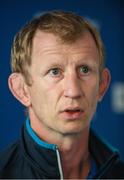 18 May 2017; Leinster head coach Leo Cullen during a Leinster Rugby Press Conference at RDS Arena, Ballsbridge, in Dublin. Photo by Sam Barnes/Sportsfile