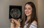18 May 2017; Michelle Farrell of Longford Ladies Gaelic Football with The Croke Park Hotel & LGFA Player of the Month Award for April at The Croke Park, Jones Road, in Dublin. Photo by Ray McManus/Sportsfile