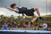18 May 2017; Oisín Harte, from Somerhill College, Sligo, competing in the Junior Boys High Jump event during the Irish Life Health Connacht Schools Track and Field Championships at A.I.T, Athlone, in Co. Westmeath. Photo by Cody Glenn/Sportsfile