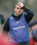 20 November 2011; Stabannon manager Ciaran Marks during the game. Tesco All-Ireland Intermediate Ladies Football Club Championship Final, Lisnaskea v Stabannon, St. Mary’s Park, Scotstown, Monaghan. Photo by Sportsfile