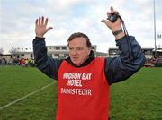20 November 2011; Noel O'Brien, St Brigid's manager, celebrates at the end of the game. AIB GAA Football Connacht Senior Club Championship Final, St Brigid's, Roscommon v Corofin, Galway, Kiltoom, Co. Roscommon. Picture credit: David Maher / SPORTSFILE