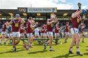 14 May 2017; Westmeath players break away after the team photograph before the Leinster GAA Hurling Senior Championship Qualifier Group Round 3 match between Westmeath and Meath at TEG Cusack Park in Mullingar, Co. Westmeath. Photo by Piaras Ó Mídheach/Sportsfile