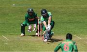 19 May 2017; Barry McCarthy of Ireland is bowled out for LBW by Sunzamul Islam of Bangladesh during the One Day International match between Ireland and Bangladesh at Malahide Cricket Club in Dublin. Photo by Sam Barnes/Sportsfile