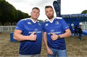 19 May 2017; Leinster supporters Viktor Svarcs, left, and Stan Gill ahead of the Guinness PRO12 Semi-Final match between Leinster and Scarlets at the RDS Arena in Dublin. Photo by Ramsey Cardy/Sportsfile