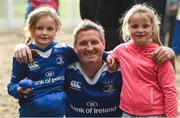 19 May 2017; Leinster supporters, from left, Lauren Dever, Paul Dever and Eve Kinsella ahead of the Guinness PRO12 Semi-Final match between Leinster and Scarlets at the RDS Arena in Dublin. Photo by Ramsey Cardy/Sportsfile