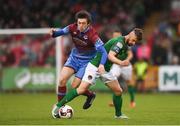 19 May 2017; Greg Bolger of Cork City in action against Jake Hyland of Drogheda United during the SSE Airtricity League Premier Division game between Cork City and Drogheda United at Turners Cross in Cork. Photo by Eóin Noonan/Sportsfile
