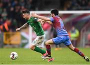 19 May 2017; Sean Maguire of Cork City in action against Adam Wixted of Drogheda United during the SSE Airtricity League Premier Division game between Cork City and Drogheda United at Turners Cross in Cork. Photo by Eóin Noonan/Sportsfile