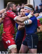 19 May 2017; John Barclay of Scarlets tussles with James Tracy of Leinster during the Guinness PRO12 Semi-Final match between Leinster and Scarlets at the RDS Arena in Dublin. Photo by Ramsey Cardy/Sportsfile