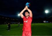 19 May 2017; Tadhg Beirne of Scarlets celebrates during the Guinness PRO12 Semi-Final match between Leinster and Scarlets at the RDS Arena in Dublin. Photo by Ramsey Cardy/Sportsfile
