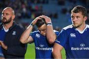 19 May 2017; Leinster players, from left, Hayden Triggs, Robbie Henshaw and Ross Molony following the Guinness PRO12 Semi-Final match between Leinster and Scarlets at the RDS Arena in Dublin. Photo by Stephen McCarthy/Sportsfile