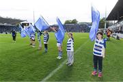 19 May 2017; Flagbearers ahead of the Guinness PRO12 Semi-Final match between Leinster and Scarlets at the RDS Arena in Dublin. Photo by Brendan Moran/Sportsfile