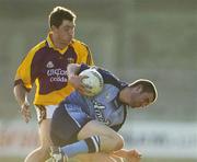 31 May 2006; Colin Daly, Dublin, in action against Greg Jacob, Wexford. Leinster Junior Football Championship, Quarter-Final, Dublin v Wexford, Parnell Park, Dublin. Picture credit: Aoife Rice / SPORTSFILE