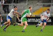 20 November 2011; David McEntee, Burren St Marys, in action against Niall Traynor, Latton O’Rahilly’s. AIB Ulster GAA Football Senior Club Championship Semi-Final, Latton O’Rahilly’s, Monaghan v Burren St Marys, Down, Morgan Athletic Grounds, Armagh. Picture credit: Oliver McVeigh / SPORTSFILE