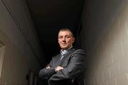 21 November 2011; Manager of the PFAI League of Ireland team Trevor Croly after a press conference, where it was announced that the PFAI are running a training camp for out of work professional players in the League of Ireland in preparation for the FIFPro Tournament in Oslo, Norway, on Friday the 16th of December. AUL Complex, Clonshaugh, Dublin. Picture credit: David Maher / SPORTSFILE