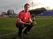 23 November 2011; Stephen Paisley, Shelbourne, who was presented with the Airtricity / SWAI Player of the Month Award for November 2011. Tolka Park, Dublin. Picture credit: David Maher / SPORTSFILE