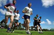 11 October 1999; Joe Kavanagh, Derry Foley, Michael Donnellan, Seamus Moynihan and Dermot Earley during the first Irish training session in Adelaide, Australia,  in preperation for Friday's second test. Picture credit; Ray McManus/SPORTSFILE