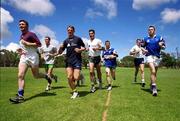 11 October 1999; Joe Kavanagh, Sean M Lockhart, Darren Fay, Derry Foley, Dessie Dolan, Anthony Tohill and  Niall Buckley during their first training session in Adelaide, Australia,  in preperation for Friday's second test. International Rules. Picture credit; Ray McManus/SPORTSFILE