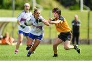 20 May 2017; Sinead Burke of Connacht in action against Cora Courtney of Ulster during the MMI Ladies Football Interprovincial Tournament match between Connacht and Ulster at Gavan Diffy Park in Monaghan. Photo by Ramsey Cardy/Sportsfile