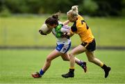 20 May 2017; Roisin Leonard of Connacht in action against Treasa Doherty of Ulster during the MMI Ladies Football Interprovincial Tournament match between Connacht and Ulster at Gavan Diffy Park in Monaghan. Photo by Ramsey Cardy/Sportsfile