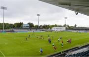 20 May 2017; Dublin players warm up prior to the Electric Ireland Leinster GAA Minor Football Championship Quarter-Final match between Dublin and Longford at Parnell Park in Dublin. Photo by Sam Barnes/Sportsfile