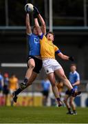 20 May 2017; Donal Ryan of Dublin in action against Patrick Molloy of Longford during the Electric Ireland Leinster GAA Minor Football Championship Quarter-Final match between Dublin and Longford at Parnell Park in Dublin. Photo by Sam Barnes/Sportsfile