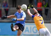 20 May 2017; Niall O’Leary of Dublin in action against Niall Farrelly of Longford during the Electric Ireland Leinster GAA Minor Football Championship Quarter-Final match between Dublin and Longford at Parnell Park in Dublin. Photo by Sam Barnes/Sportsfile