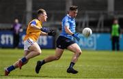 20 May 2017; Darragh Conlon of Dublin in action against Shane Farrell of Longford during the Electric Ireland Leinster GAA Minor Football Championship Quarter-Final match between Dublin and Longford at Parnell Park in Dublin. Photo by Sam Barnes/Sportsfile