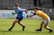 20 May 2017; Ross McGarry of Dublin in action against PJ Masterson of Longford during the Electric Ireland Leinster GAA Minor Football Championship Quarter-Final match between Dublin and Longford at Parnell Park in Dublin. Photo by Sam Barnes/Sportsfile