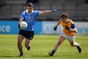 20 May 2017; Ross McGarry of Dublin in action against PJ Masterson of Longford during the Electric Ireland Leinster GAA Minor Football Championship Quarter-Final match between Dublin and Longford at Parnell Park in Dublin. Photo by Sam Barnes/Sportsfile